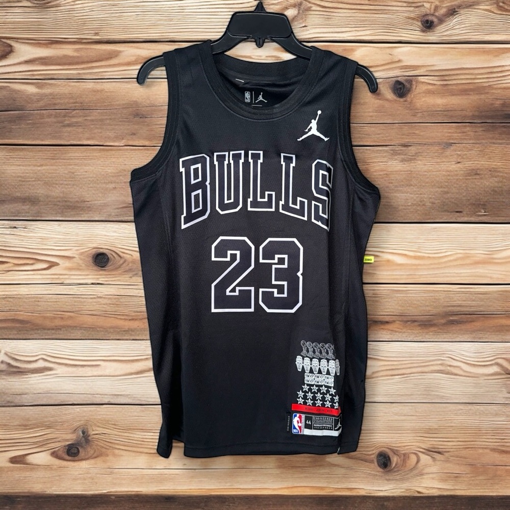 Michael Jordan Basketball Jersey Black Rings